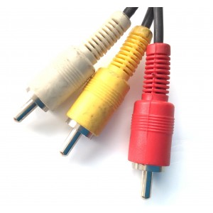 CABLE DE 3 RCA A/V ( AMARILLO, BLANCO Y ROJO ) MACHO A MACHO / COMPATIBLE CON DIFERENTES DISPOSITIVOS, MARCAS Y MODELOS